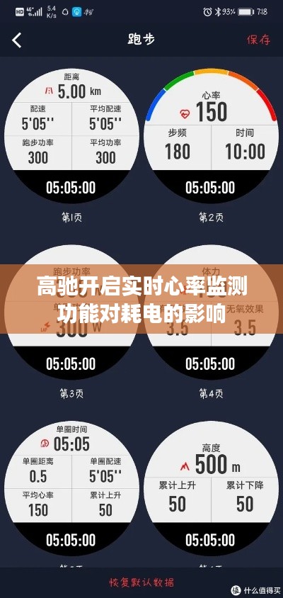 高驰开启实时心率监测功能对耗电的影响