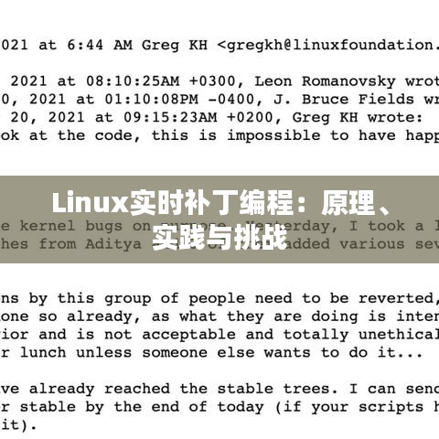 Linux实时补丁编程：原理、实践与挑战