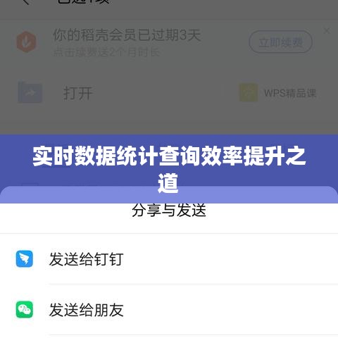 实时数据统计查询效率提升之道