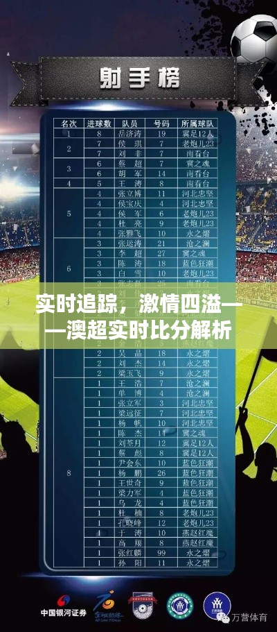 实时追踪，激情四溢——澳超实时比分解析