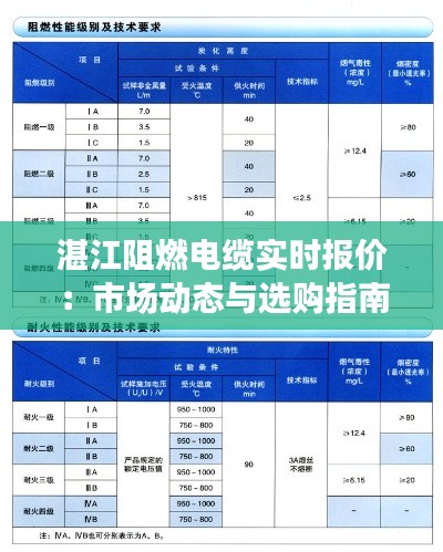 湛江阻燃电缆实时报价：市场动态与选购指南