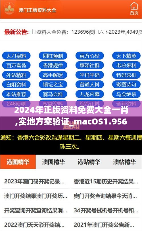 2024年正版资料免费大全一肖,实地方案验证_macOS1.956