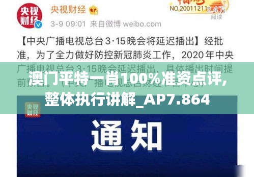 澳门平特一肖100%准资点评,整体执行讲解_AP7.864