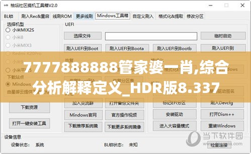 7777888888管家婆一肖,综合分析解释定义_HDR版8.337