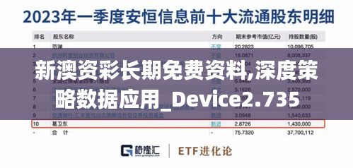 新澳资彩长期免费资料,深度策略数据应用_Device2.735