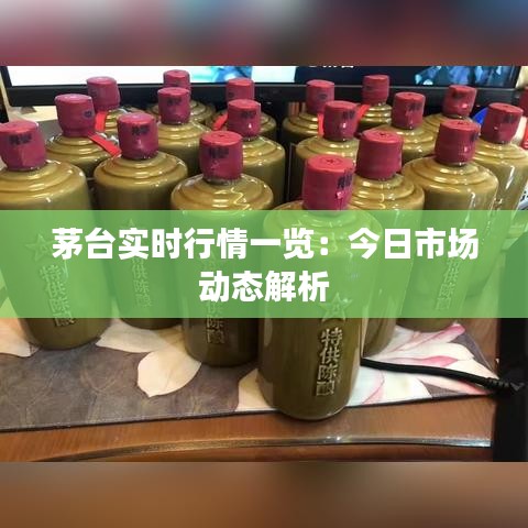 茅台实时行情一览：今日市场动态解析