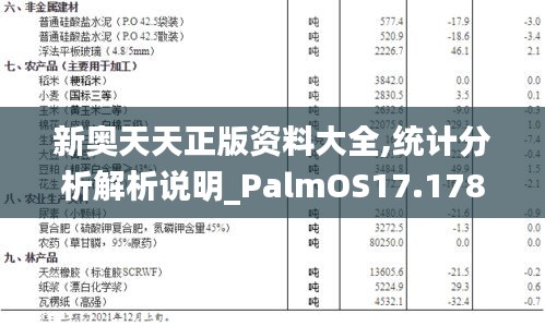 新奥天天正版资料大全,统计分析解析说明_PalmOS17.178
