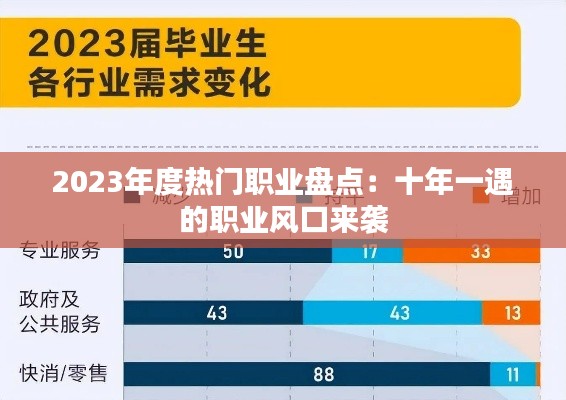 2023年度热门职业盘点：十年一遇的职业风口来袭