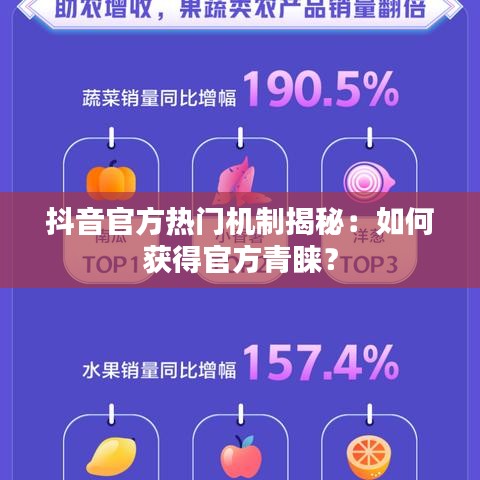 抖音官方热门机制揭秘：如何获得官方青睐？
