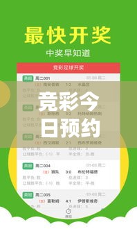 竞彩今日预约热点速递，遵纪守法，投注有道