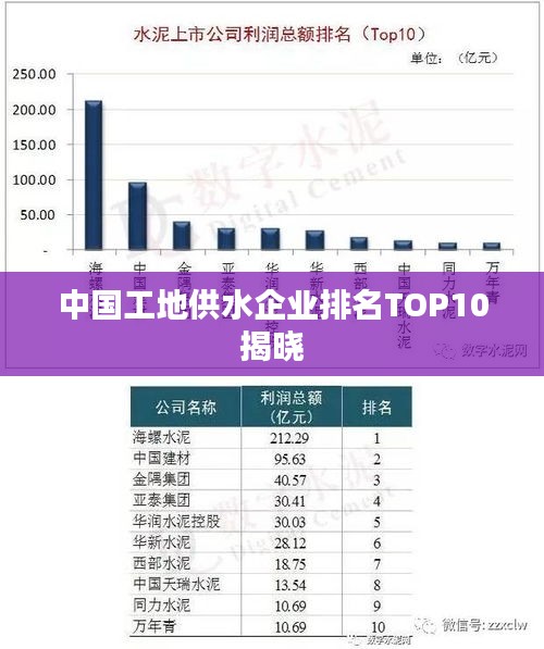 中国工地供水企业排名TOP10揭晓