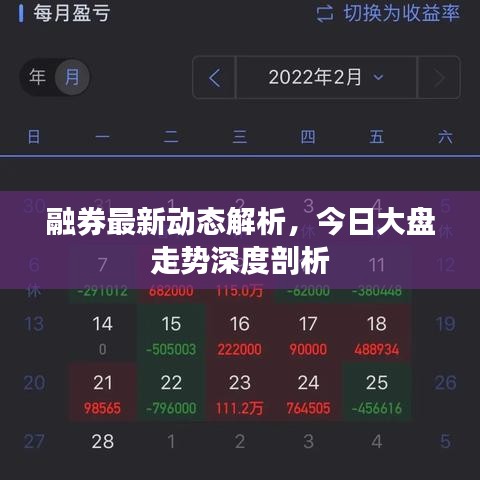 融券最新动态解析，今日大盘走势深度剖析