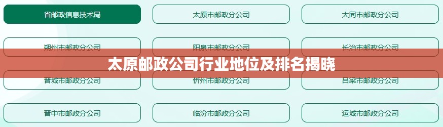 太原邮政公司行业地位及排名揭晓