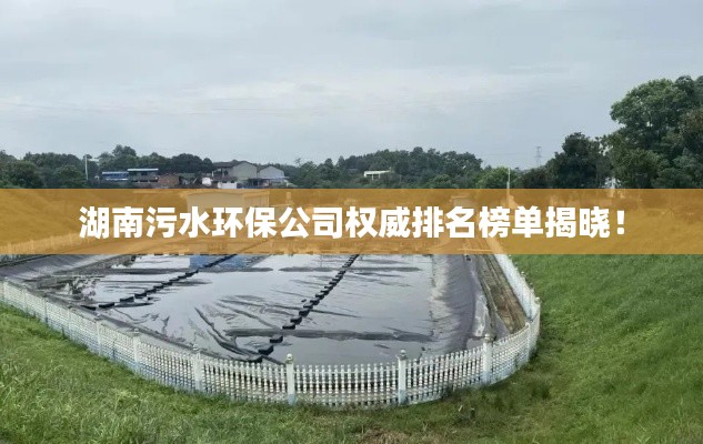 湖南污水环保公司权威排名榜单揭晓！