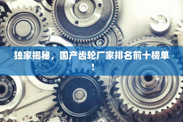独家揭秘，国产齿轮厂家排名前十榜单！