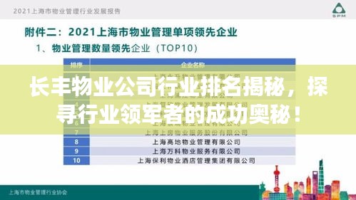 长丰物业公司行业排名揭秘，探寻行业领军者的成功奥秘！