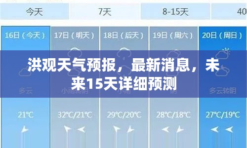 洪观天气预报，最新消息，未来15天详细预测