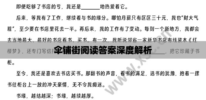 伞铺街阅读答案深度解析