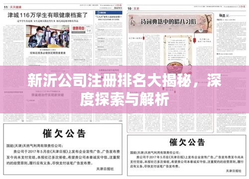 新沂公司注册排名大揭秘，深度探索与解析