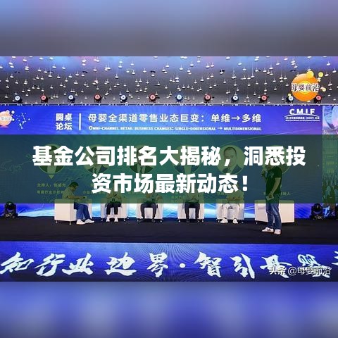基金公司排名大揭秘，洞悉投资市场最新动态！