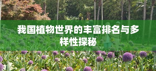 我国植物世界的丰富排名与多样性探秘