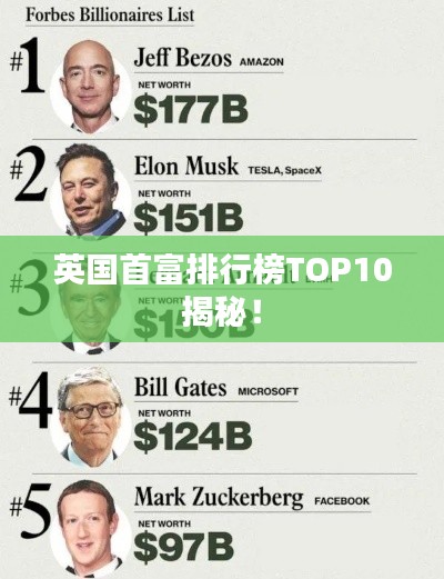 英国首富排行榜TOP10揭秘！