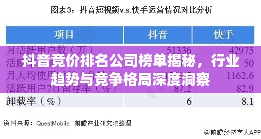 抖音竞价排名公司榜单揭秘，行业趋势与竞争格局深度洞察