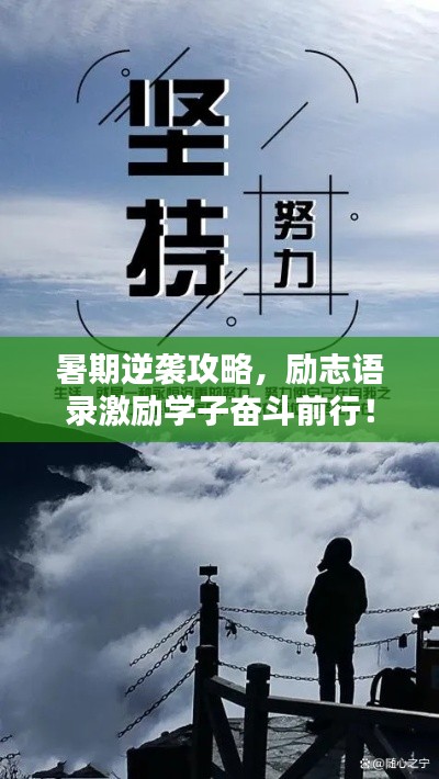 暑期逆袭攻略，励志语录激励学子奋斗前行！