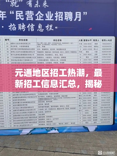 元通地区招工热潮，最新招工信息汇总，揭秘哪里招工人最多！