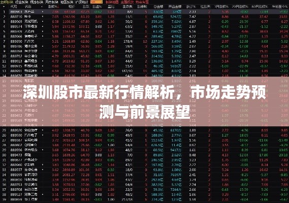 深圳股市最新行情解析，市场走势预测与前景展望