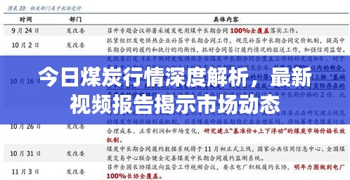 今日煤炭行情深度解析，最新视频报告揭示市场动态