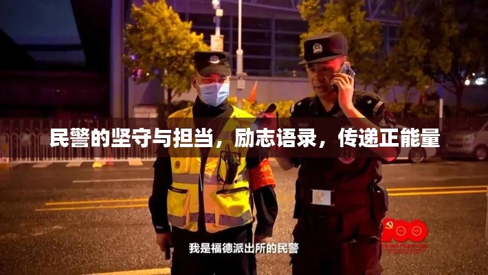 民警的坚守与担当，励志语录，传递正能量
