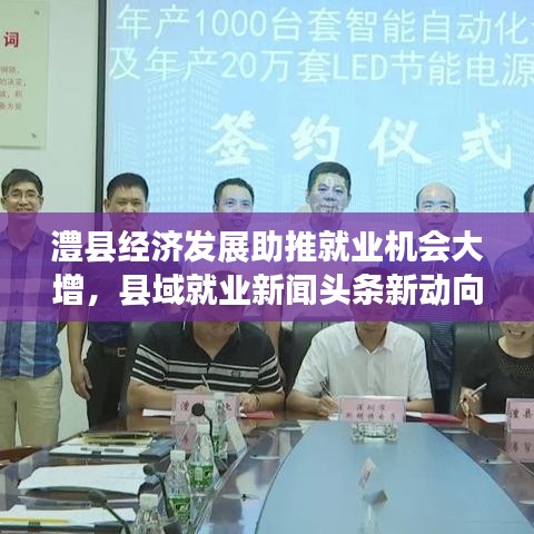澧县经济发展助推就业机会大增，县域就业新闻头条新动向